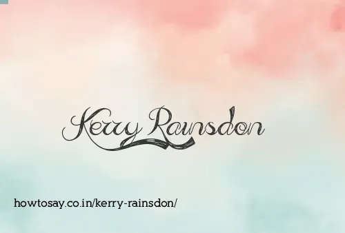 Kerry Rainsdon