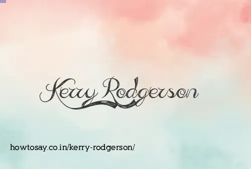 Kerry Rodgerson