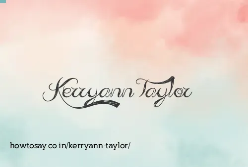 Kerryann Taylor