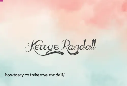 Kerrye Randall