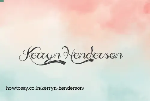 Kerryn Henderson