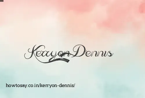 Kerryon Dennis
