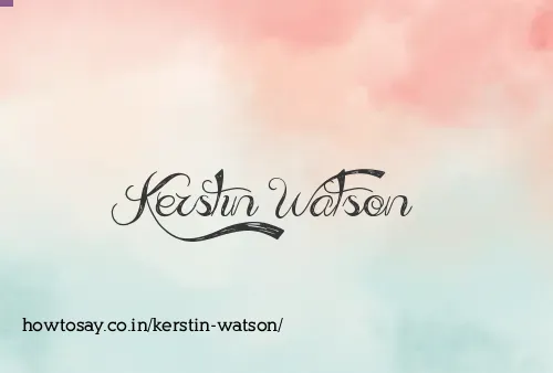 Kerstin Watson