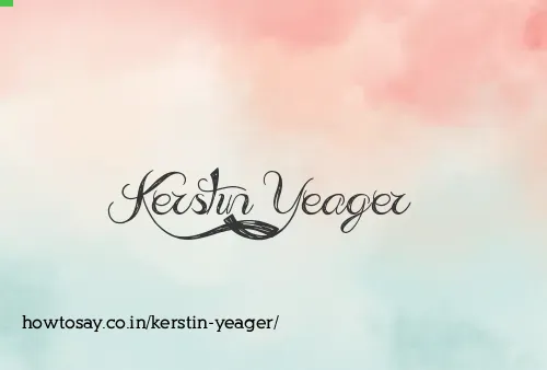 Kerstin Yeager