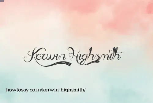 Kerwin Highsmith