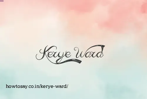 Kerye Ward