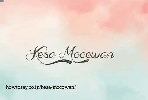 Kesa Mccowan
