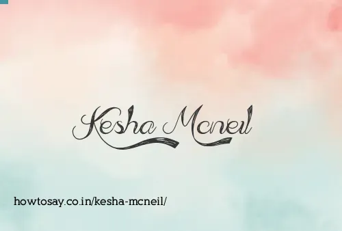 Kesha Mcneil