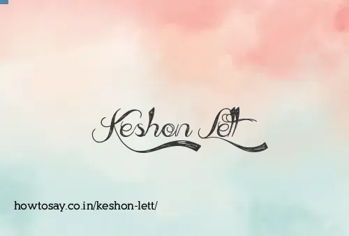 Keshon Lett