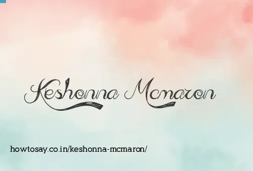 Keshonna Mcmaron