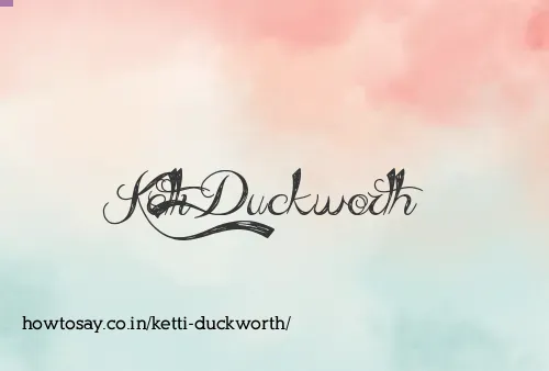 Ketti Duckworth