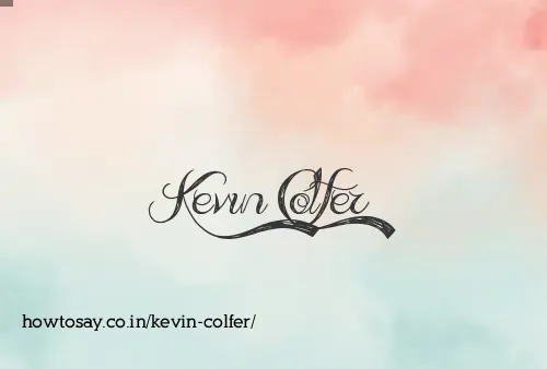 Kevin Colfer