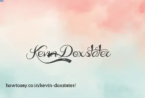 Kevin Doxstater