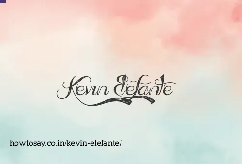Kevin Elefante