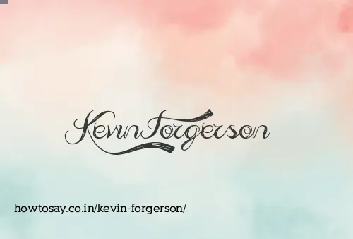 Kevin Forgerson