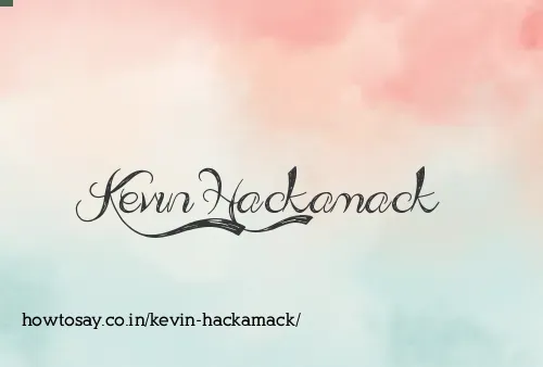 Kevin Hackamack