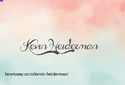 Kevin Heiderman