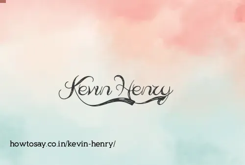 Kevin Henry