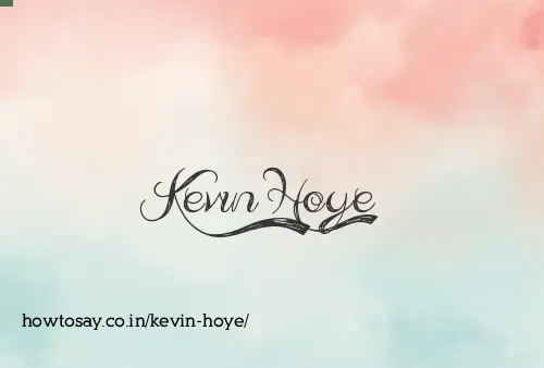 Kevin Hoye