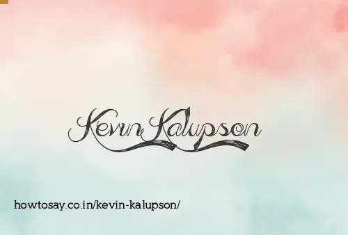 Kevin Kalupson
