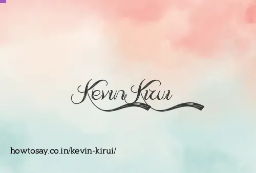 Kevin Kirui