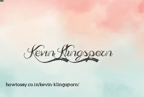 Kevin Klingsporn