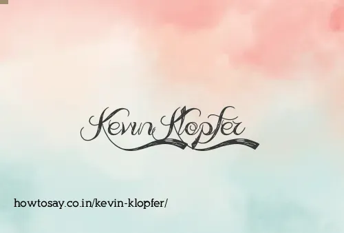 Kevin Klopfer