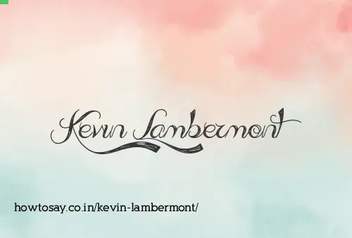 Kevin Lambermont