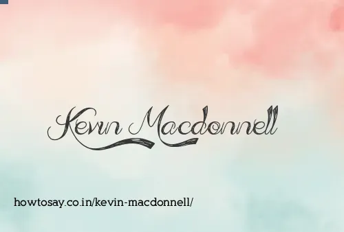 Kevin Macdonnell