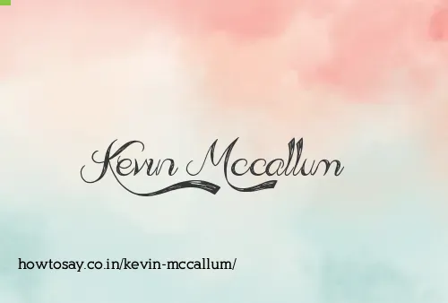 Kevin Mccallum