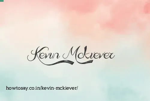 Kevin Mckiever