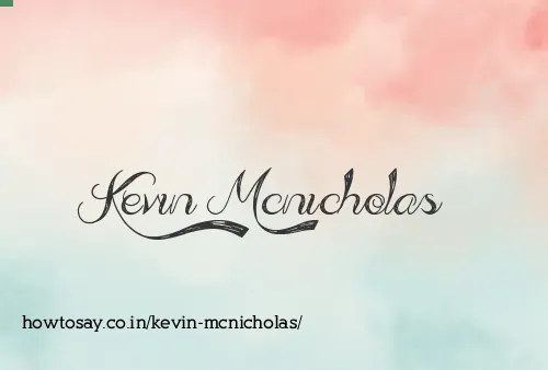 Kevin Mcnicholas