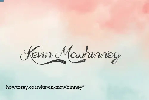 Kevin Mcwhinney