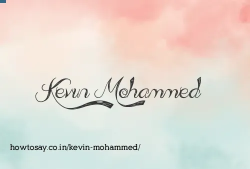 Kevin Mohammed