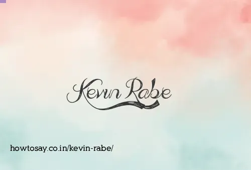 Kevin Rabe
