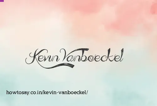 Kevin Vanboeckel