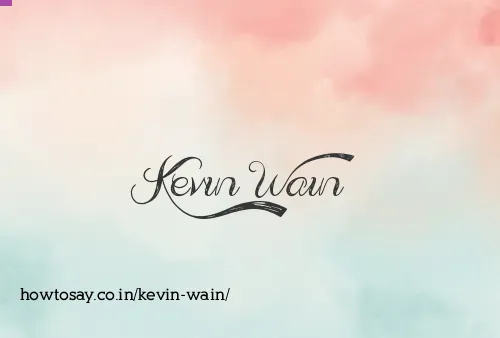 Kevin Wain