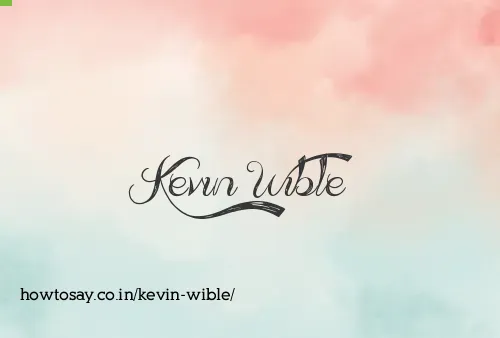 Kevin Wible