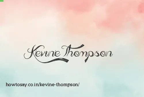 Kevine Thompson