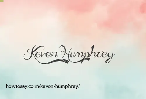 Kevon Humphrey