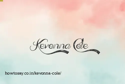 Kevonna Cole