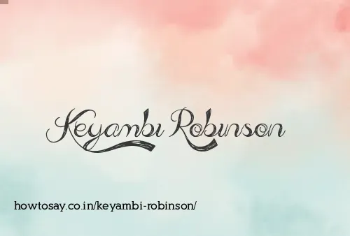 Keyambi Robinson
