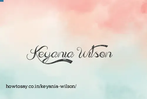 Keyania Wilson