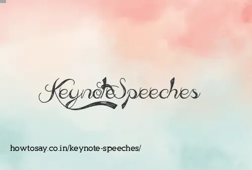 Keynote Speeches