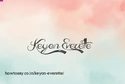 Keyon Everette