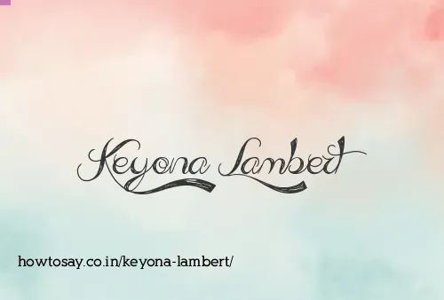 Keyona Lambert