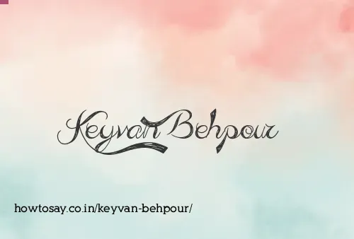Keyvan Behpour