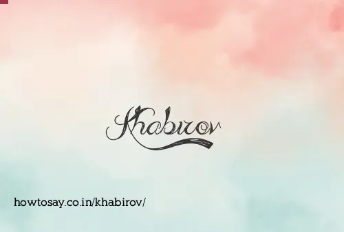Khabirov