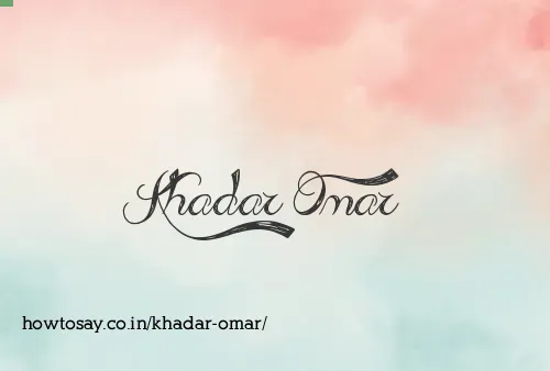Khadar Omar