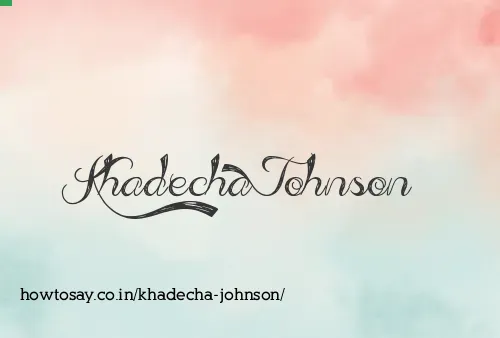 Khadecha Johnson